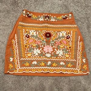 Embroidered Skirt Size S